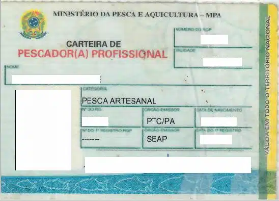 Carteira de Pescador Profissional