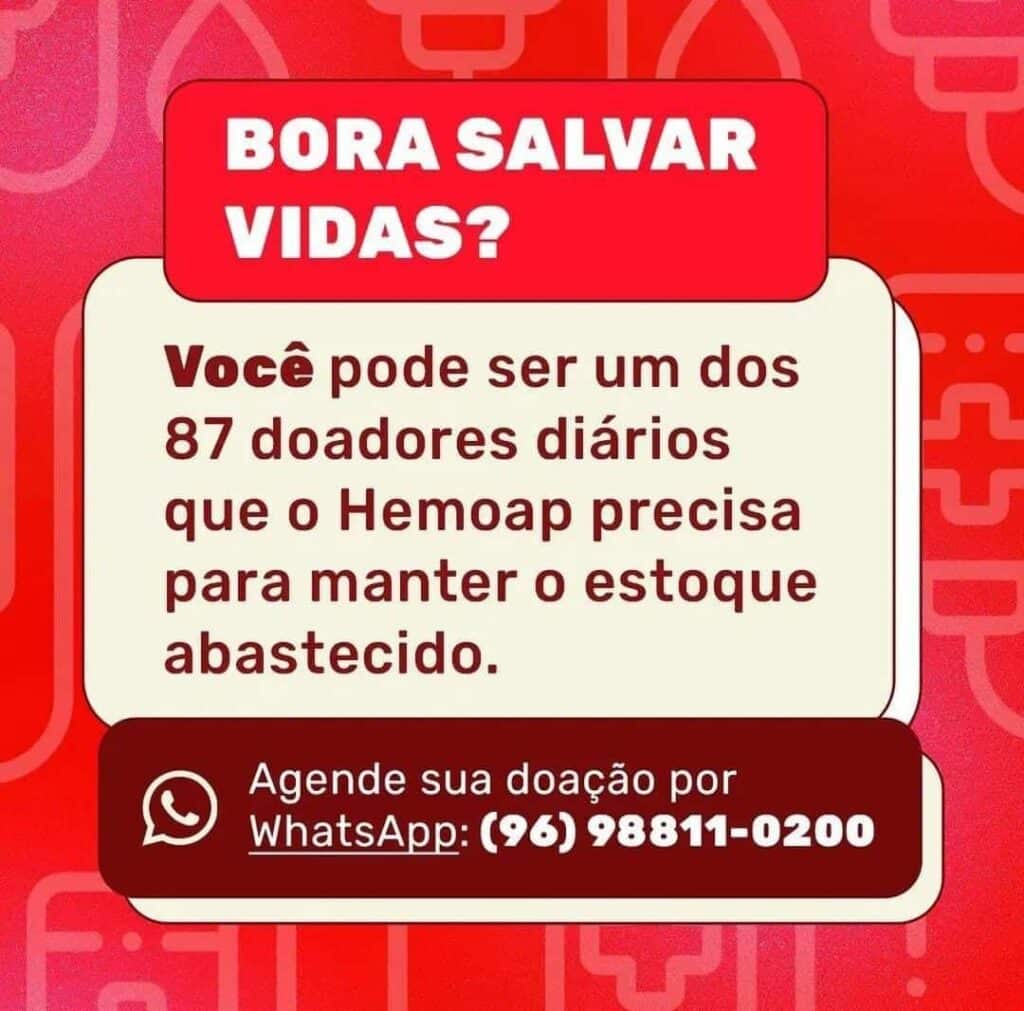 Doação HEMOAP;