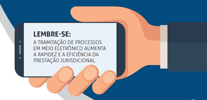 Reprodução CNJ sobre Juízo 100% digital;