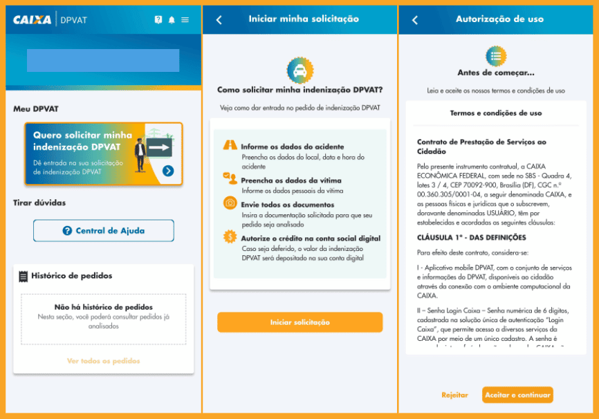 Aplicativo Seguro DPVAT;