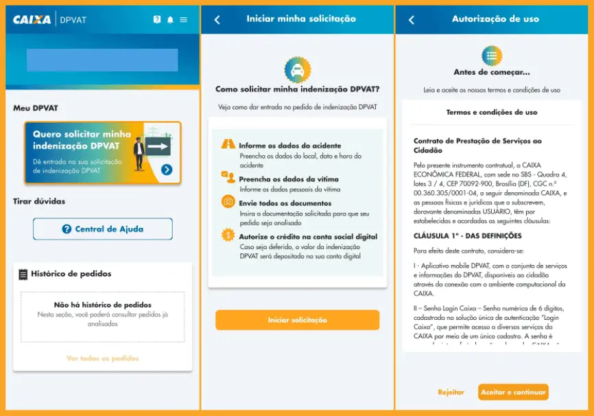 Aplicativo Seguro DPVAT;
