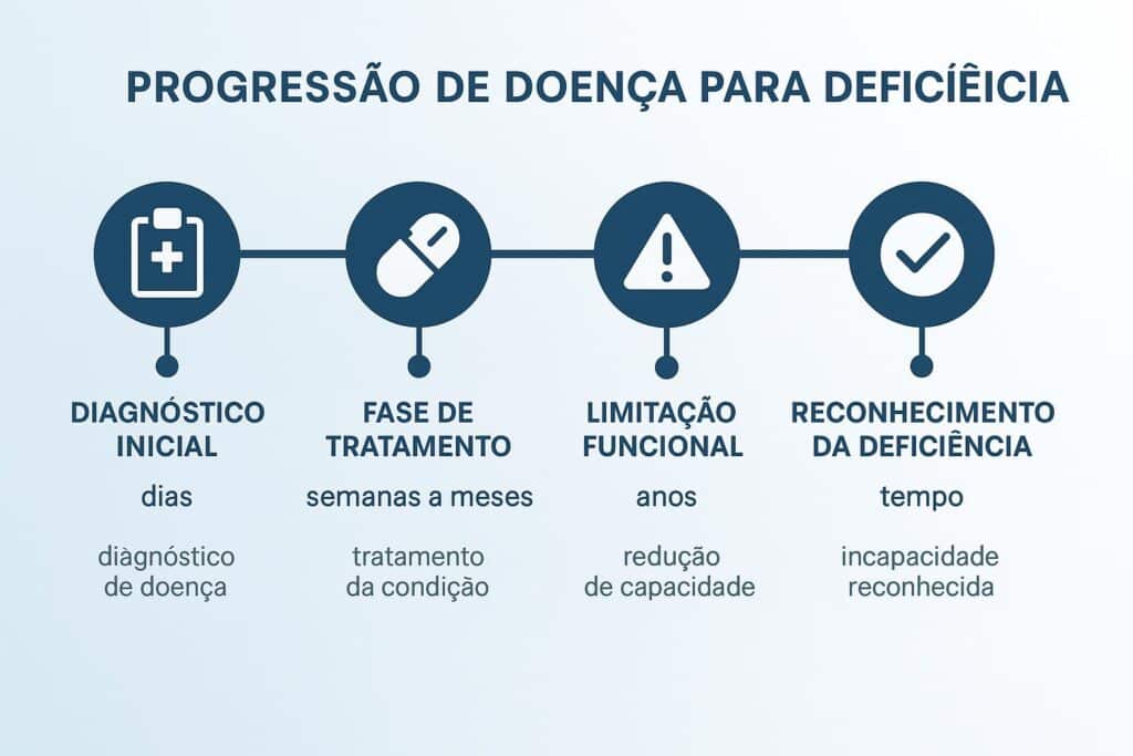 Evolução de doenças para deficiência