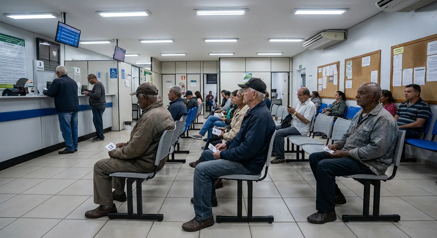 Sala de atendimento do INSS em Macapá