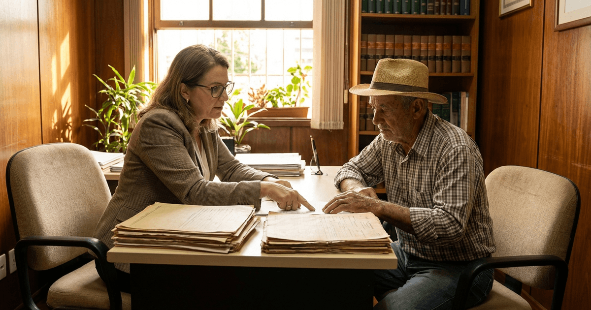 Advogado previdenciário analisando documentos em Porto Grande