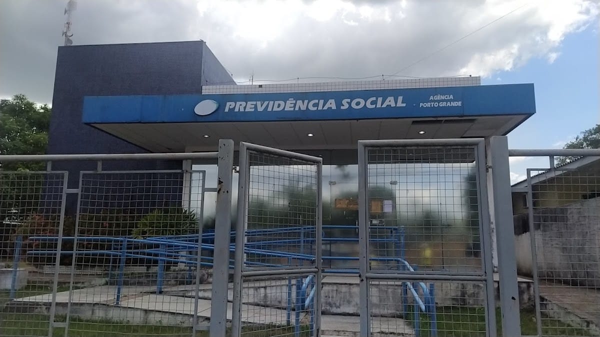 Fachada da agência do INSS (Previdência Social) em Porto Grande, Amapá