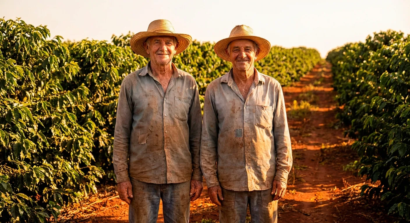 Casal de agricultores rurais idosos trabalhando na lavoura para aposentadoria rural