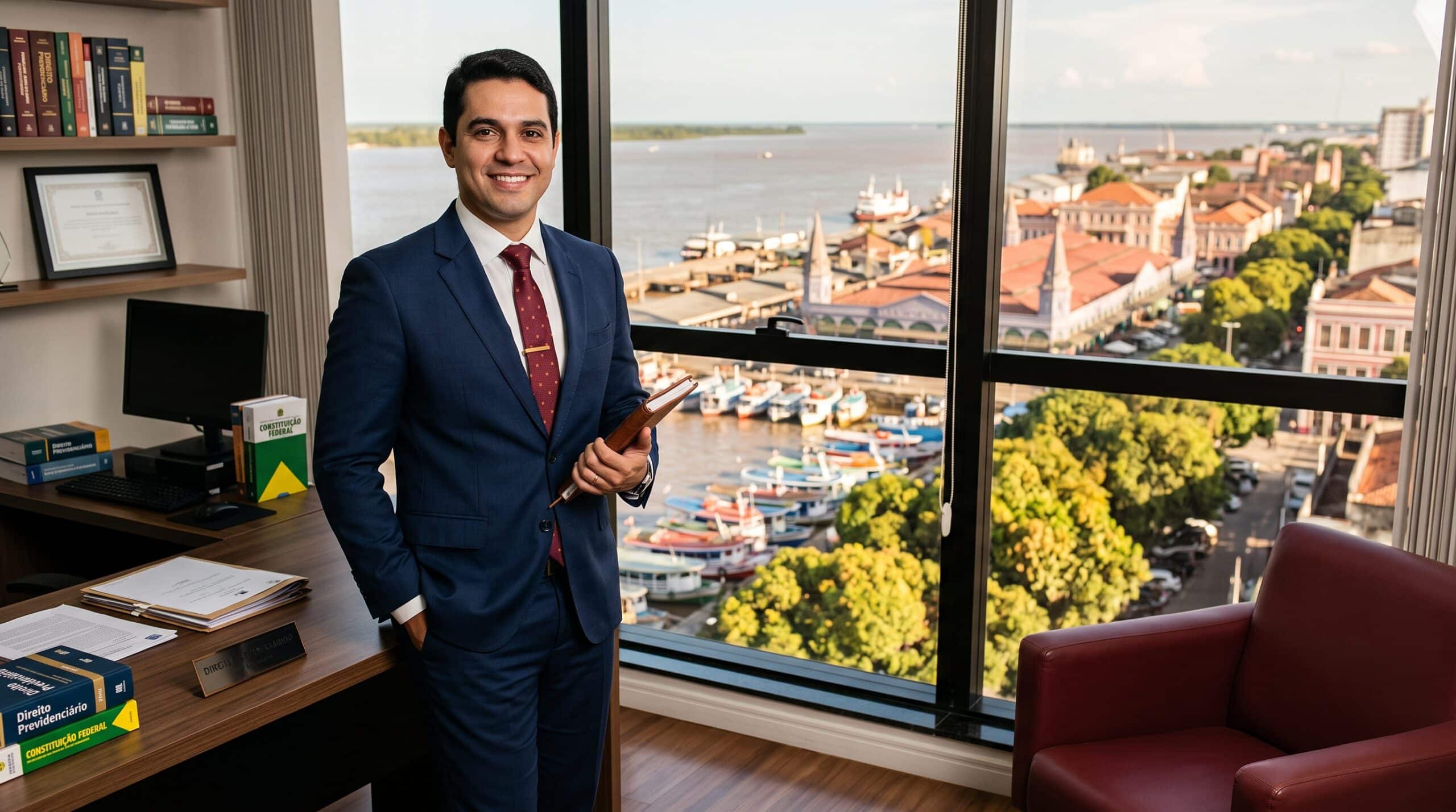 Advogado previdenciário em escritório com vista para Belém do Pará